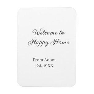 Welcome to home real estate house inauguration est magnet
