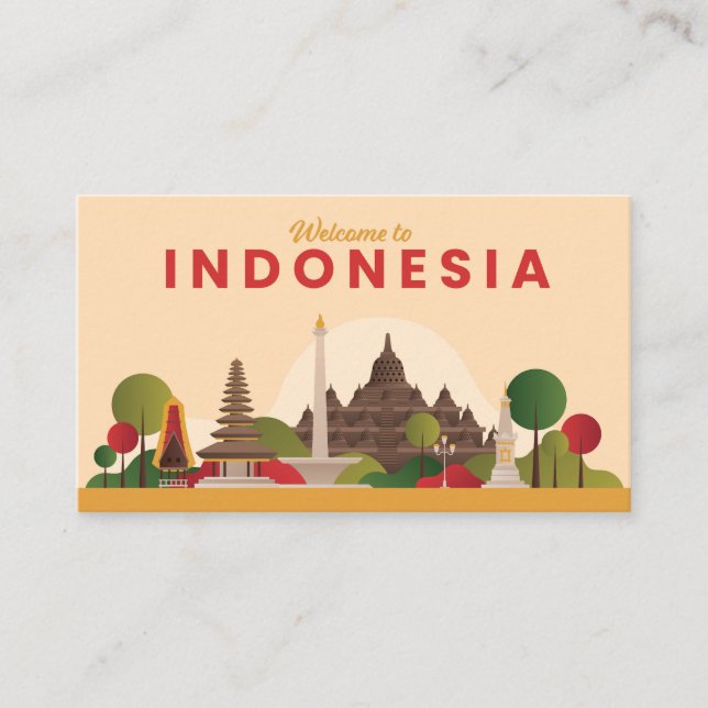 Welcome to Indonesia Enclosure Card (Front)