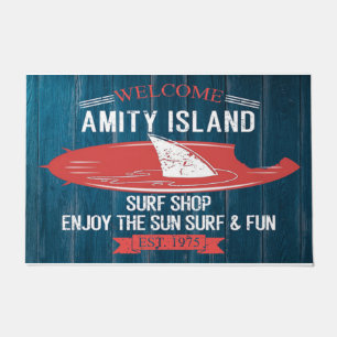 Welcome To Island, Surf Shop Decor Doormat
