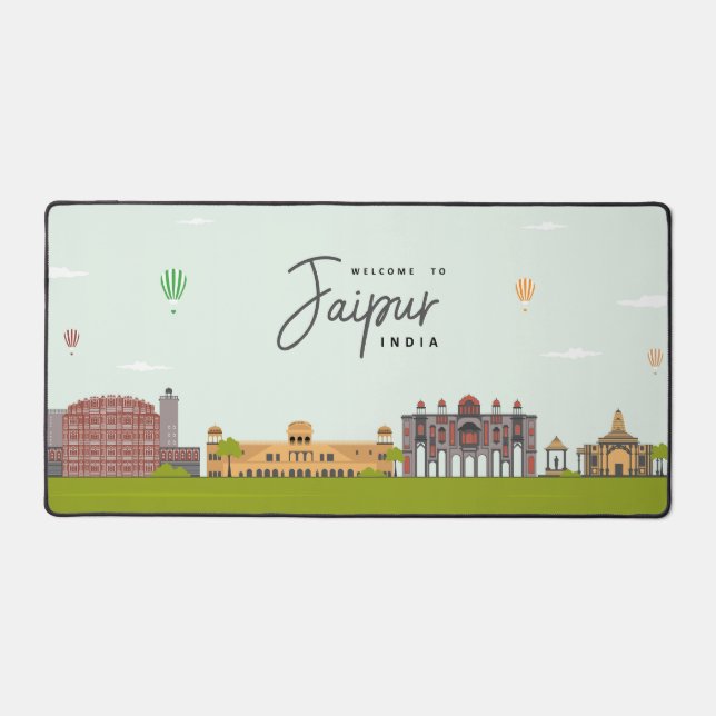 Welcome to Jaipur Desk Mat (Front)