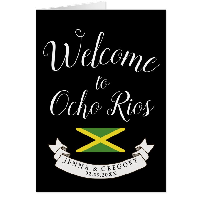 Welcome to Jamaica | Destination Wedding Custom (Front)