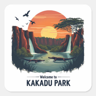 Welcome to Kakadu National Australian Park Square Sticker