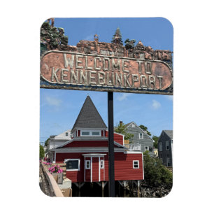 Welcome to Kennebunkport sign Magnet