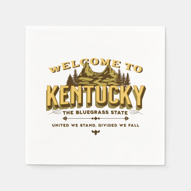 Welcome to Kentucky  Napkin (Front)
