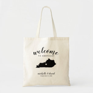 Welcome to Kentucky State Silhouette Wedding Tote Bag