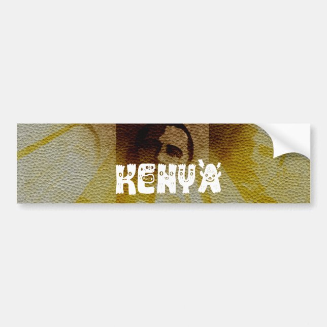 Welcome to Kenya beautiful African country Bumper Sticker (Front)