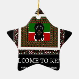Welcome to Kenya Hakuna Matata Ceramic Tree Decoration