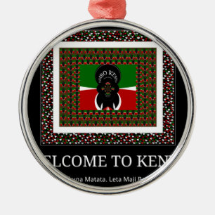 Welcome to Kenya Hakuna Matata Metal Tree Decoration