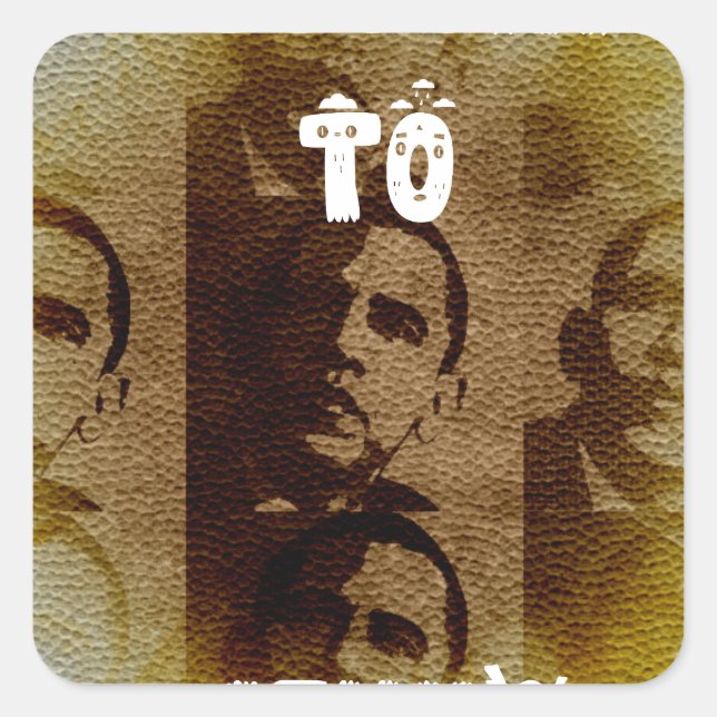 Welcome to Kenya Square Sticker (Front)