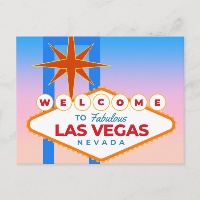 Welcome to Las Vegas 3 Postcard (Front)