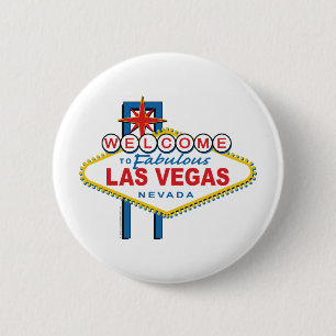 Welcome-to-Las-Vegas 6 Cm Round Badge