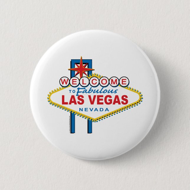 Welcome-to-Las-Vegas 6 Cm Round Badge (Front)