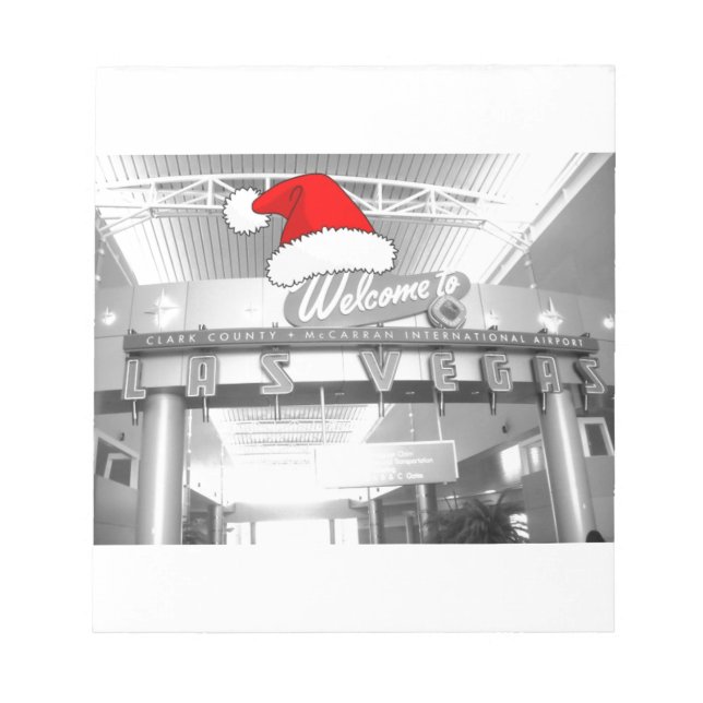 Welcome to Las Vegas Christmas Notepad (Front)