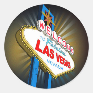 Welcome to Las Vegas  Classic Round Sticker