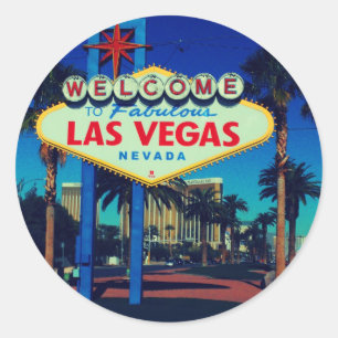 Welcome to Las Vegas! Classic Round Sticker