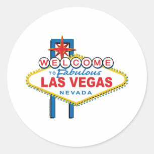 Welcome-to-Las-Vegas Classic Round Sticker