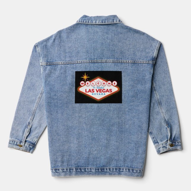 Welcome to Las Vegas Denim Jacket (Back)
