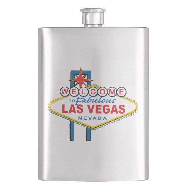 Welcome-to-Las-Vegas Hip Flask (Front)