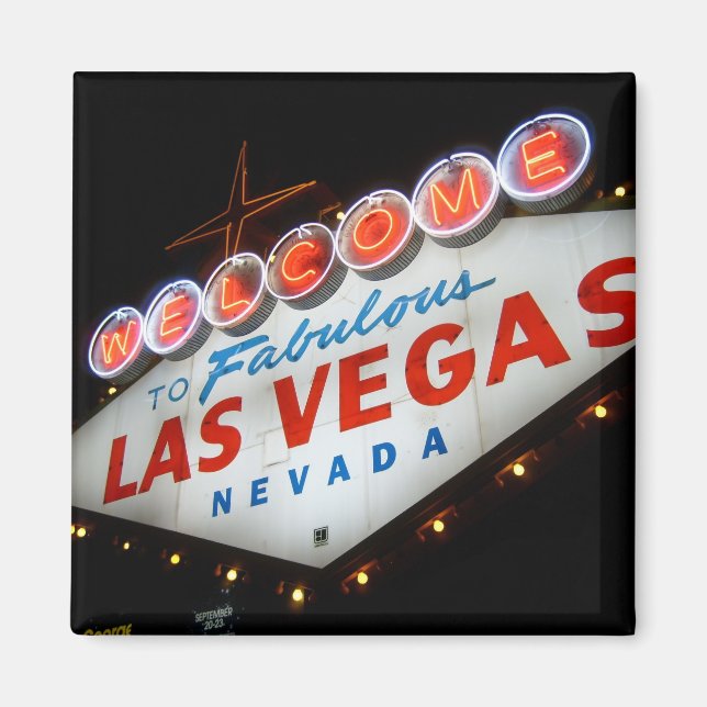 Welcome to Las Vegas Magnet (Front)