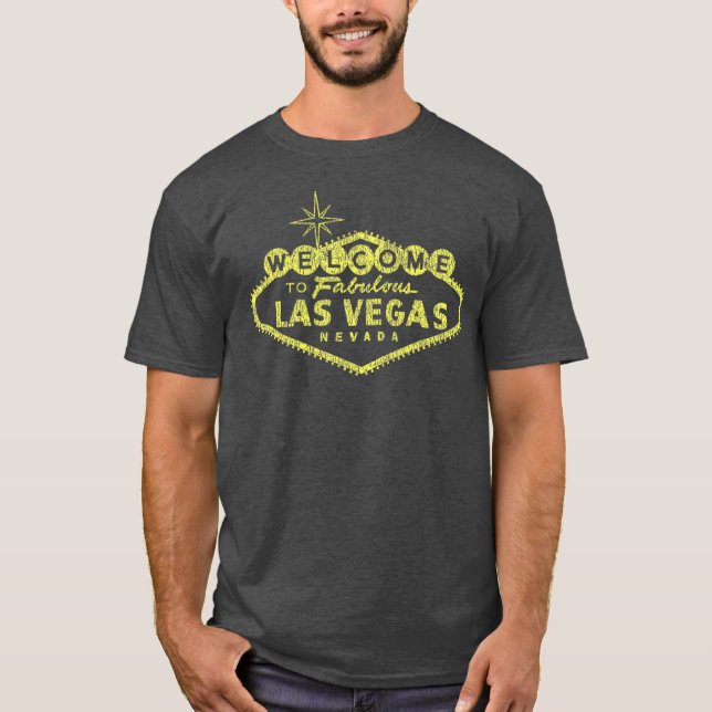 Welcome to Las Vegas Nevada Distressed Sign T-Shirt (Front)