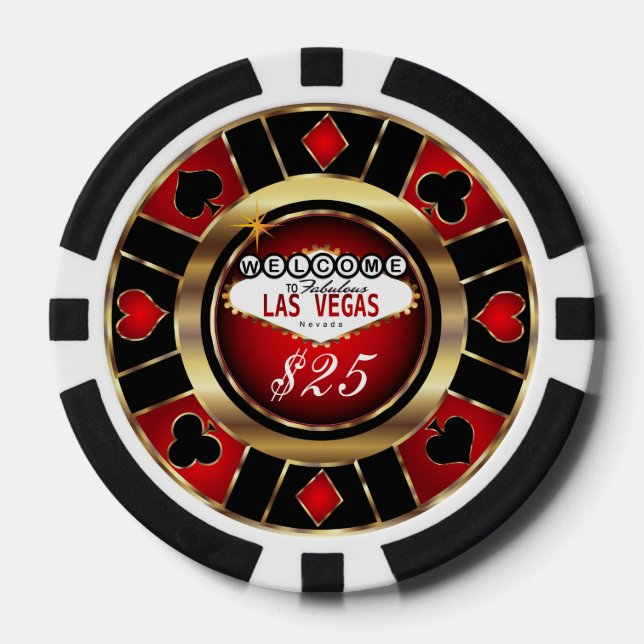 Welcome to Las Vegas Poker Chips (Front)