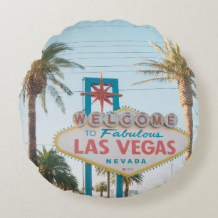 WELCOME TO LAS VEGAS ROUND CUSHION