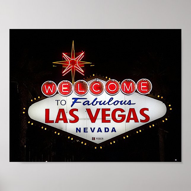 Welcome to Las Vegas Sign #2 Poster (Front)