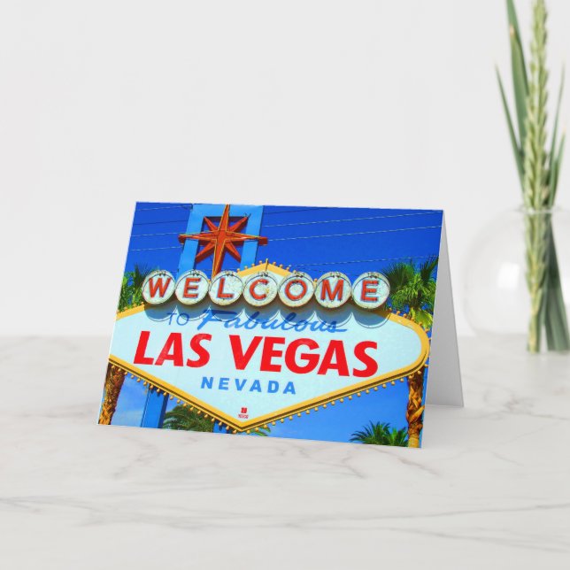 Welcome to Las Vegas Sign Card (Front)