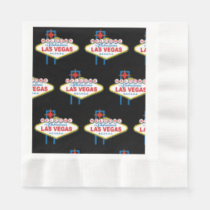 Welcome To Las Vegas Sign Napkin