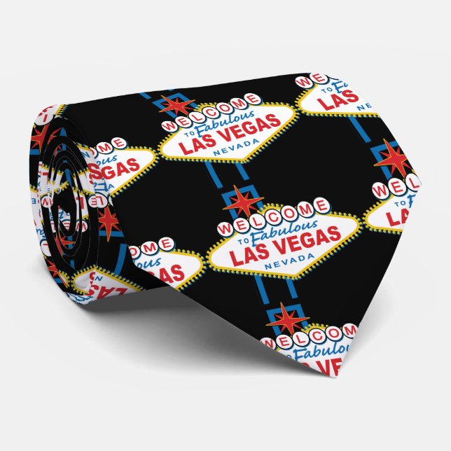 Welcome to Las Vegas Sign Tie (Rolled)