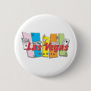 Welcome to Las-Vegas Sin City 6 Cm Round Badge