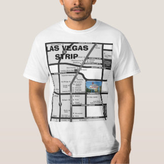 Welcome to LAS VEGAS strip map T-Shirt
