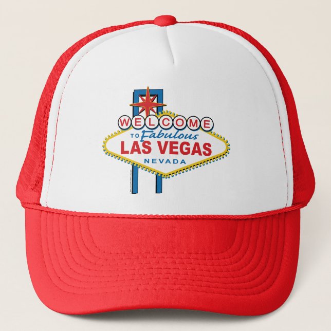 Welcome-to-Las-Vegas Trucker Hat (Front)