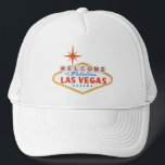 Welcome to Las Vegas White Trucker Hat<br><div class="desc">Get ready for a memorable Las Vegas weekend with this welcome to Las Vegas hat.</div>