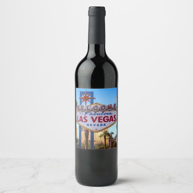 Welcome to Las Vegas  Wine Label (Front)