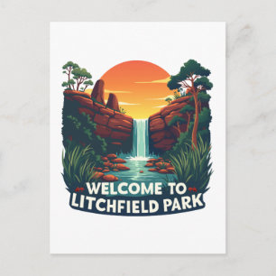 Welcome to Litchfield National Australian Park Holiday Postcard