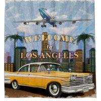 Welcome to Los Angeles retro poster.