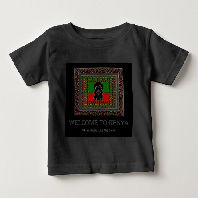 Welcome to Magical Kenya: Hakuna Matata Baby T-Shirt (Front)