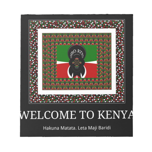 Welcome to Magical Kenya: Hakuna Matata Notepad (Front)