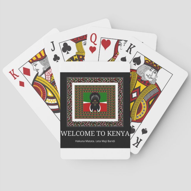 Welcome to Magical Kenya: Hakuna Matata Playing Cards (Back)
