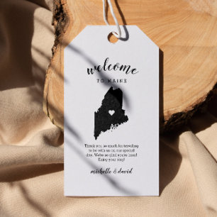Welcome to Maine   Calligraphy Wedding Gift Tags