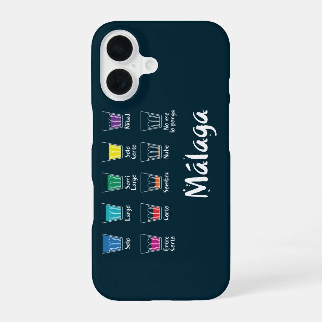 Welcome to Malaga 1: El Café iPhone 16 Case (Back)
