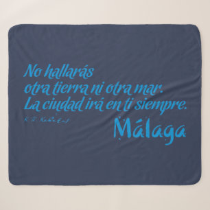 Welcome to Malaga 6: La ciudad irá en ti siempre Sherpa Blanket