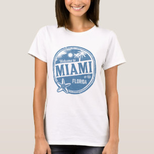 Welcome to Miami Florida – Vintage Retro Travel T-Shirt