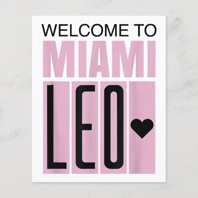 Welcome to Miami Leo 10 - GOAT  (Front)