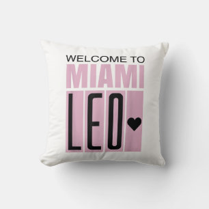 Welcome to Miami Leo 10 - GOAT Cushion