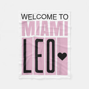 Welcome to Miami Leo 10 - GOAT Fleece Blanket