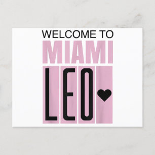 Welcome to Miami Leo 10 - GOAT Holiday Postcard