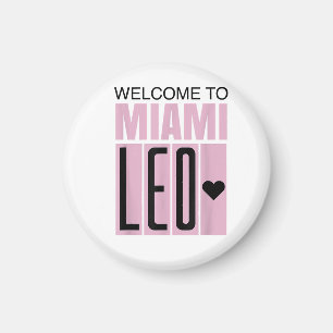 Welcome to Miami Leo 10 - GOAT  Magnet