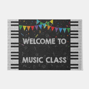 Welcome to music class, classroom signs doormat